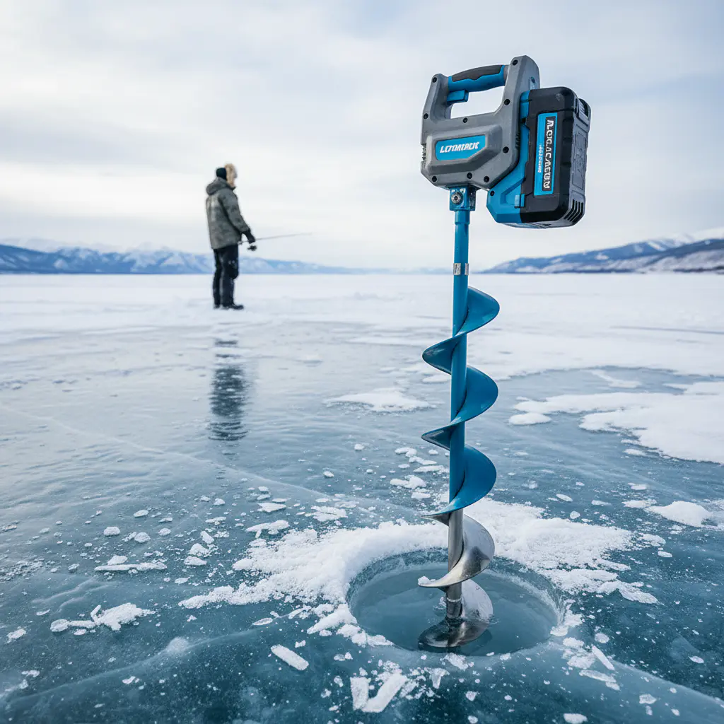 Lithium powered ice auger