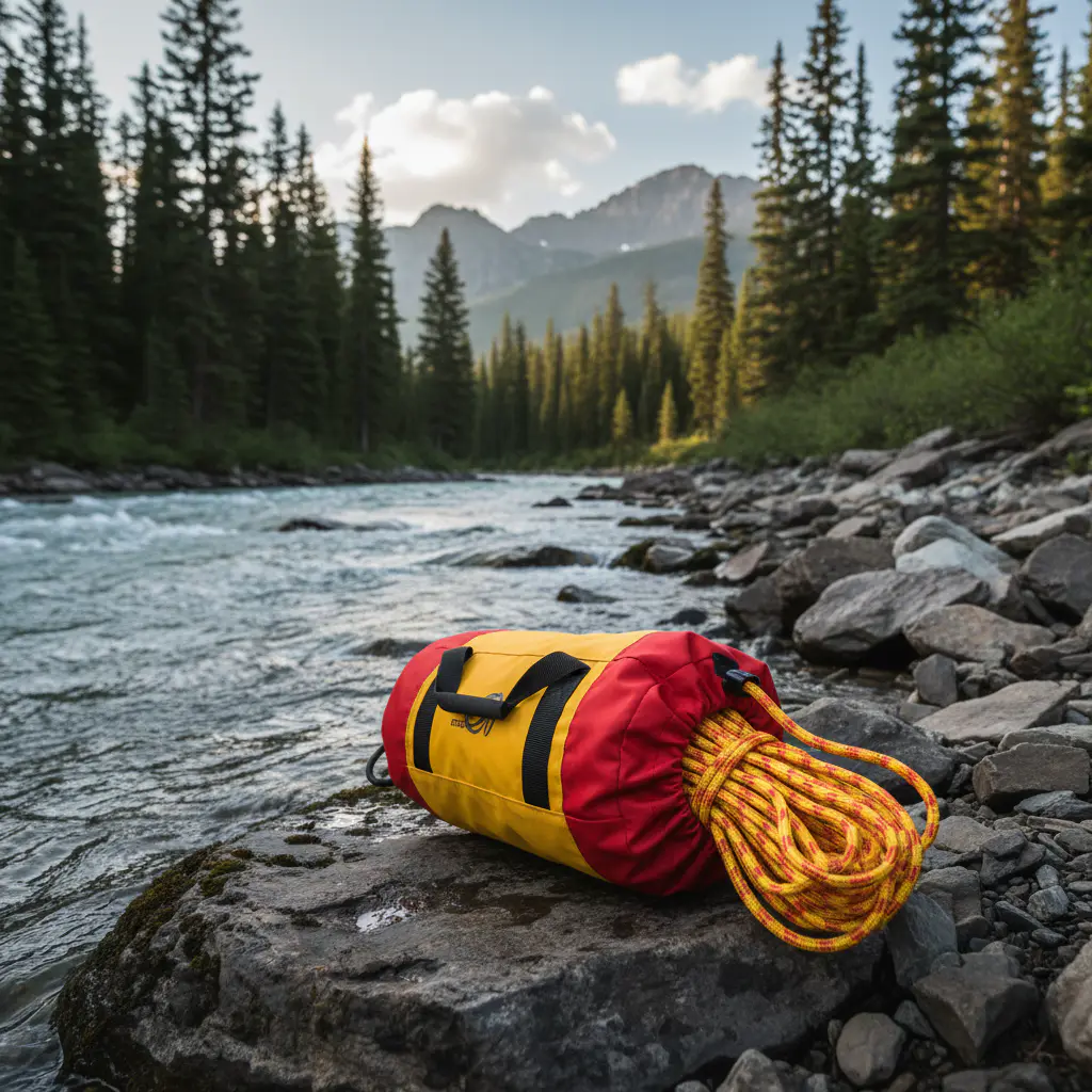 Throw rope rescue bag