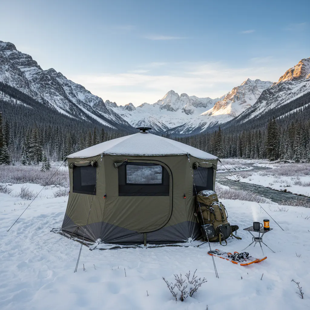 Pop up hub shelter